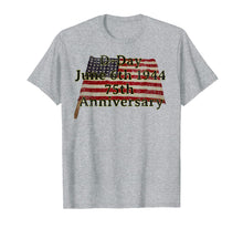 Load image into Gallery viewer, D-Day June 6th 1944 75th Anniversary Commemorative 48 Star  T-Shirt
