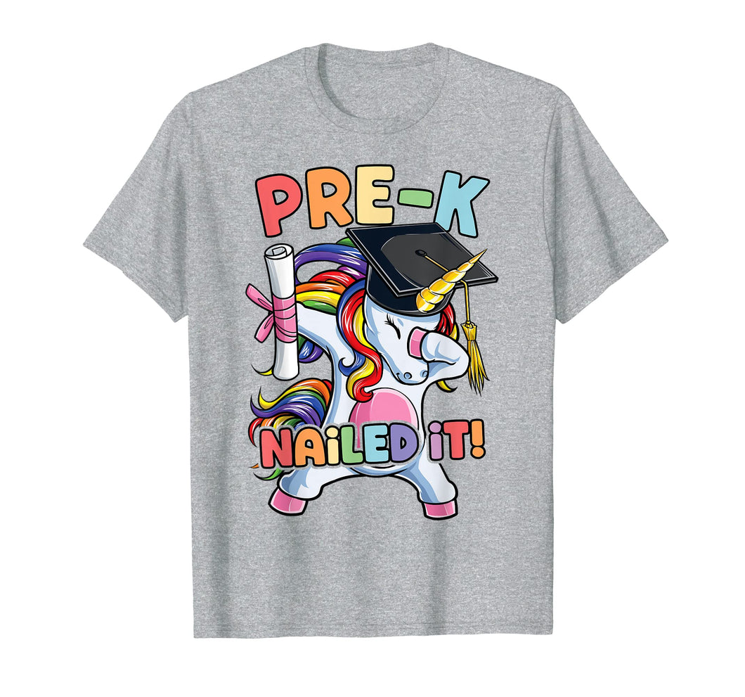 Dabbing Unicorn Pre-K Graduate Graduation 2019 Nailed It Dab T-Shirt