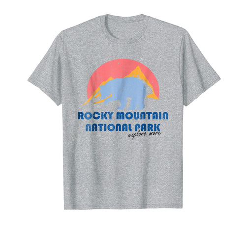Vintage Rocky Mountains National Park Retro T-shirt Colorado