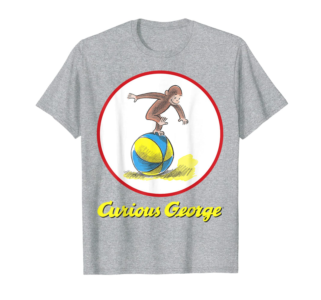 Curious George Having A Ball On The Beach Graphic T-Shirt