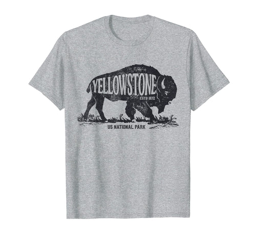 Yellowstone National Park T shirt US Bison Buffalo Vintage