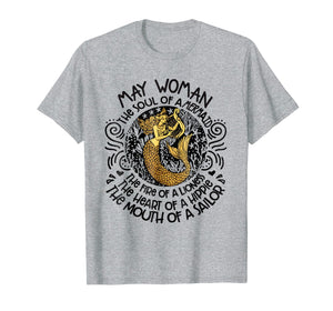 MAY Woman The Soul Of A Mermaid funny Shirt