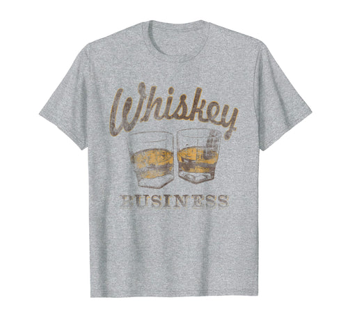 Whiskey Business Shot Glasses Vintage Retro Graphic T-Shirt