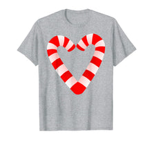 Load image into Gallery viewer, Candy Cane Hearts Tee Christmas Xmas Holidays Santa Gift Tee T-Shirt
