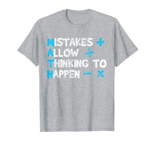 Vintage Math Teacher T-Shirt Funny Saying Tshirt Tee Gift