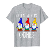 Load image into Gallery viewer, Chillin With My Gnomies, Christmas Garden Gnome Xmas God Jul T-Shirt
